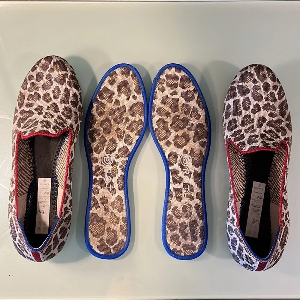 Rothy’s Mocha Spot Leopard Print Loafer - Picture 3 of 5